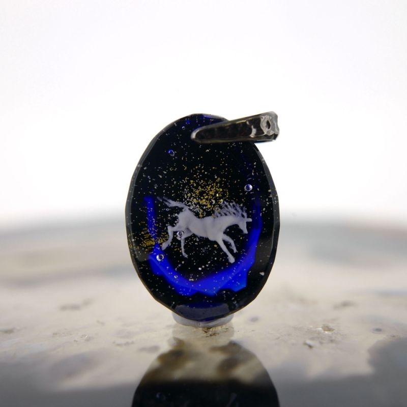 ア*ネ様 ナカダマサヒデ　1cmの宇宙　ペンダントトップ　作家　流れ星　ネックレ ナカダマサヒデ 1㎝の宇宙 コイ ペンダントトップ