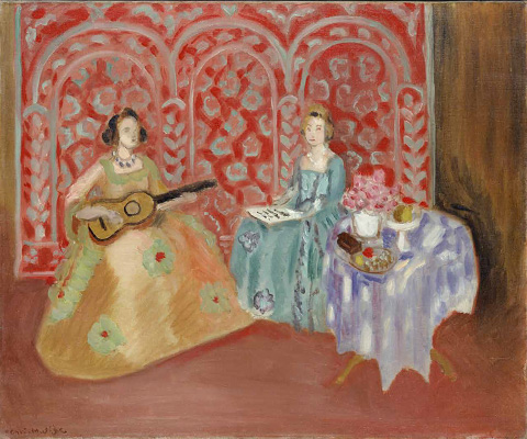 アンリ･マティス 《室内：二人の音楽家》 1923年油彩/カンヴァス
