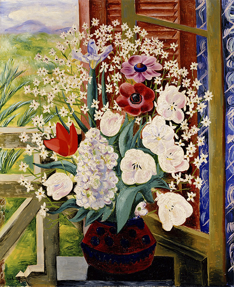 キスリング 《花》1929年 油彩/カンヴァス