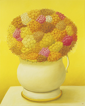 フェルナンド・ボテロ《黄色の花》（3点組）
2006年　油彩／カンヴァス　199x161cm