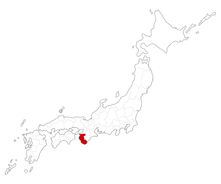 日本地図(和歌山県)