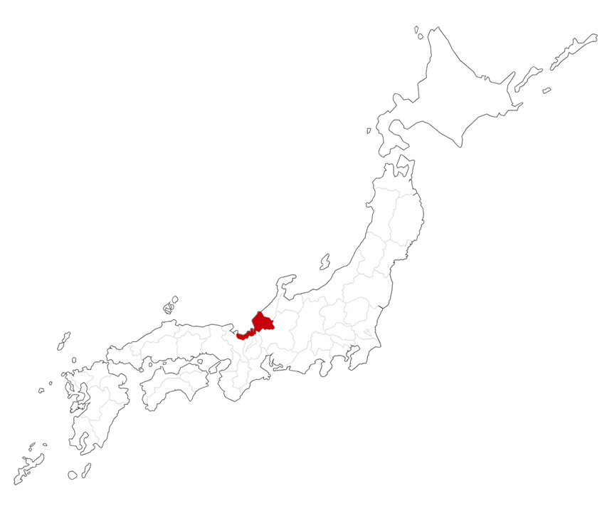 日本地図(福井県)