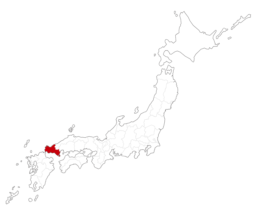 日本地図(山口県)