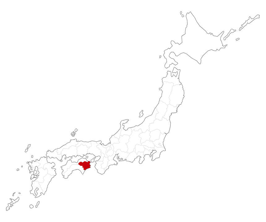 日本地図(徳島県)