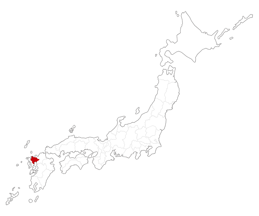 日本地図（佐賀県）