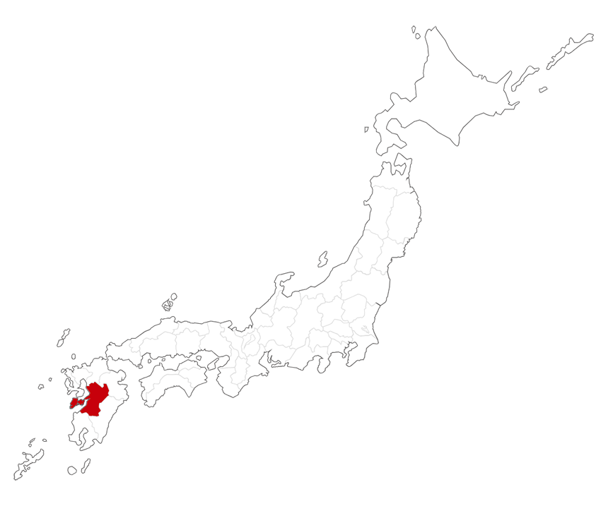 日本地図(熊本県)
