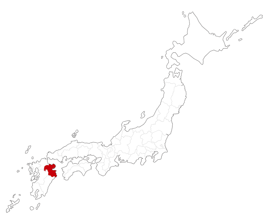 日本地図(大分県)