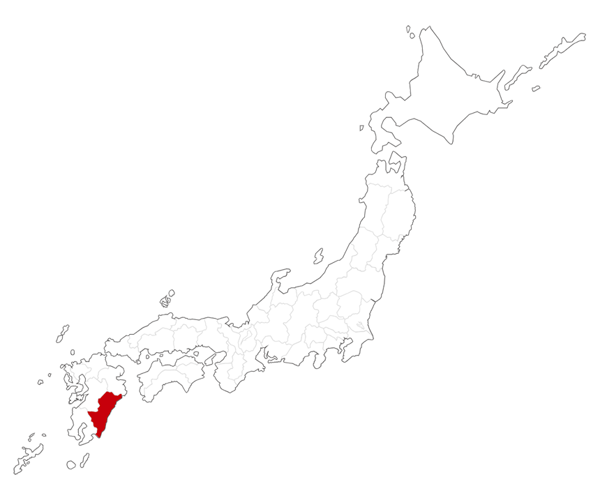 日本地図(宮崎県)