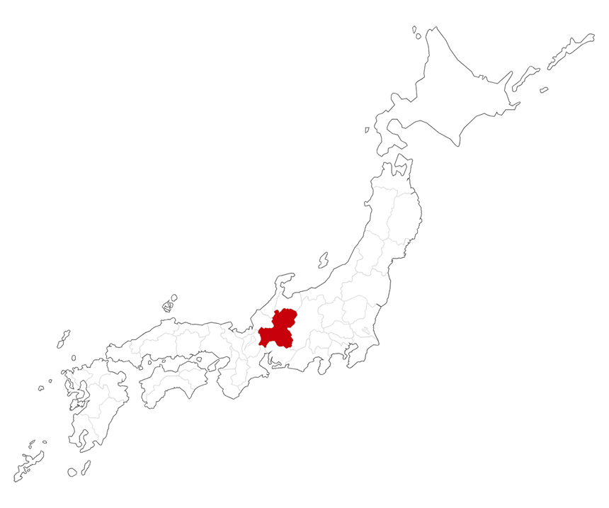 日本地図(岐阜県)