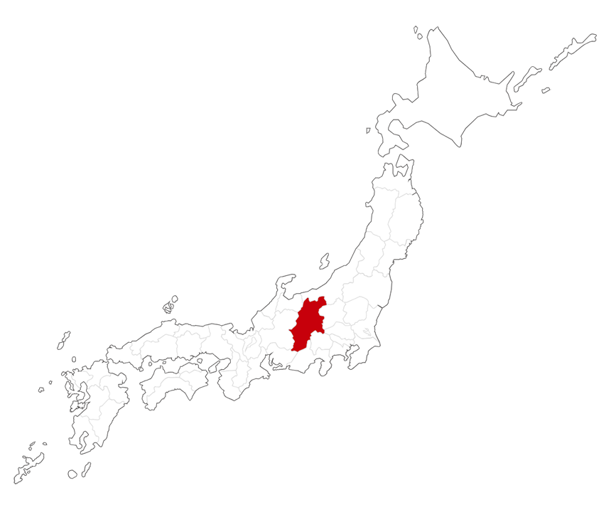 日本地図(長野県)