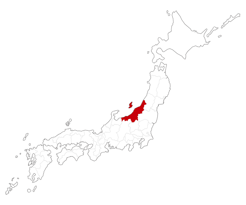 日本地図(新潟県)