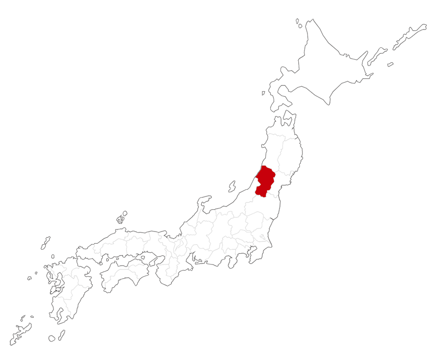 日本地図(山形県)