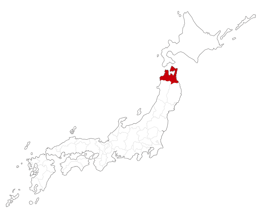 日本地図(青森県)