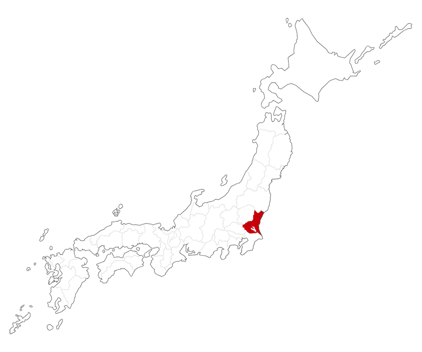 日本地図(茨城県)