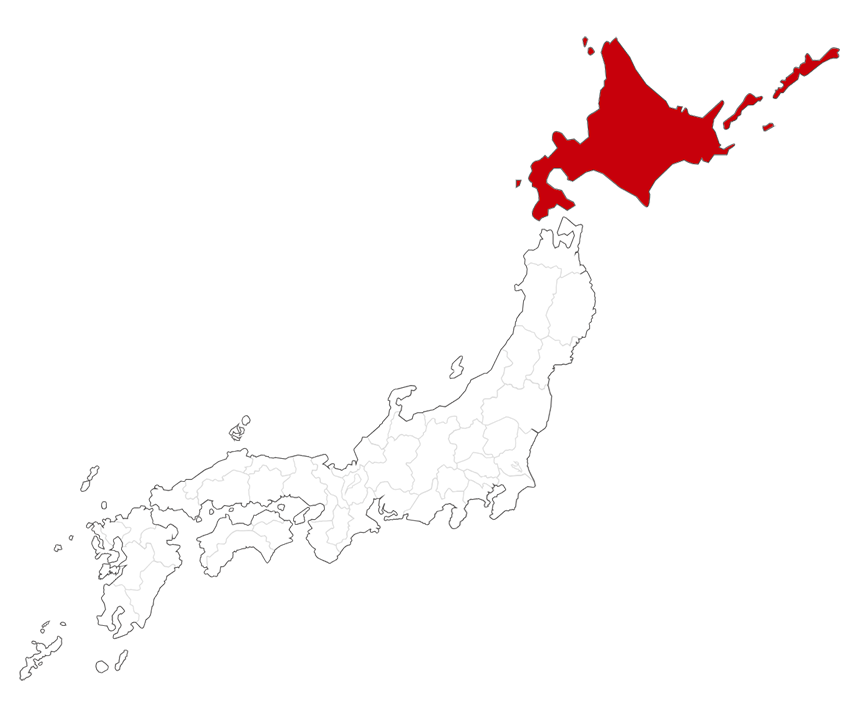 日本地図(北海道)
